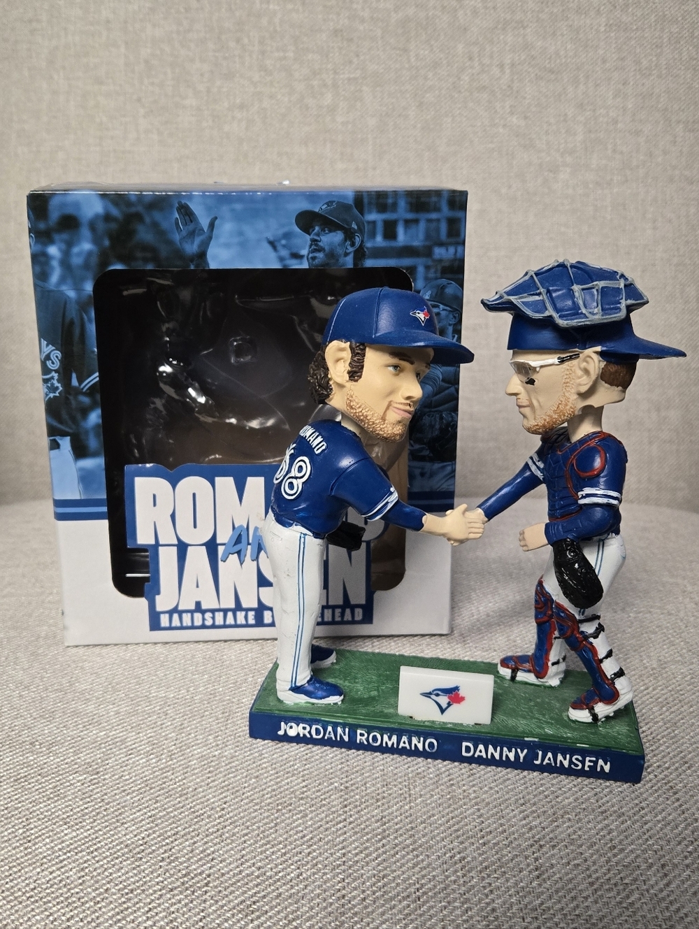 Toronto Blue Jays MLB Romano & Jansen Handshake Bobblehead